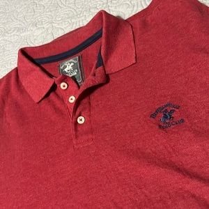 Red men’s Beverly Hills polo club shirt xl